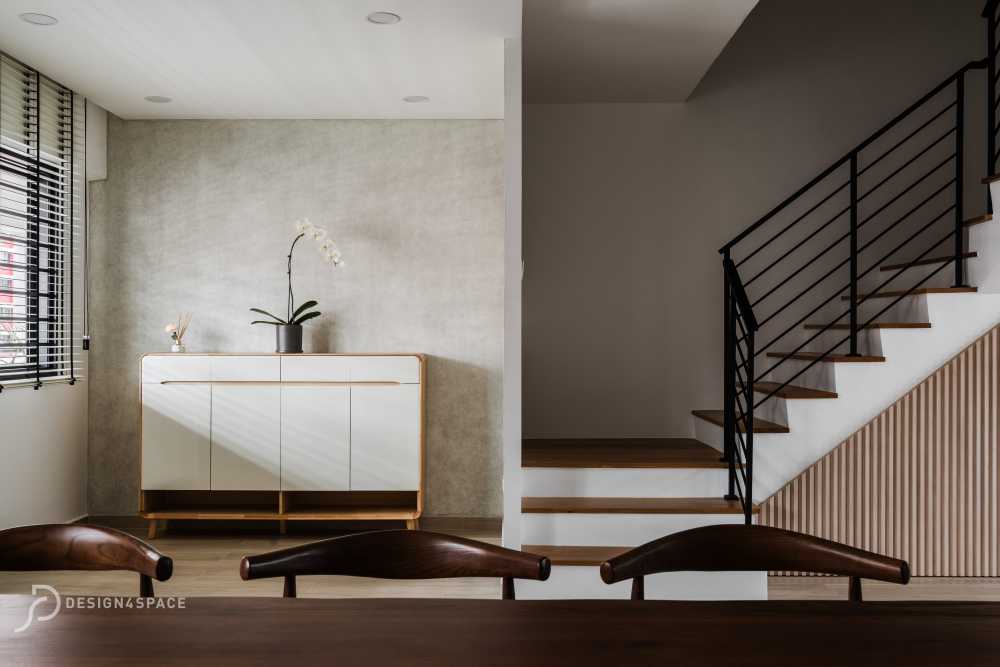 Modern Dining Room with Drop Light and Cove Lighting