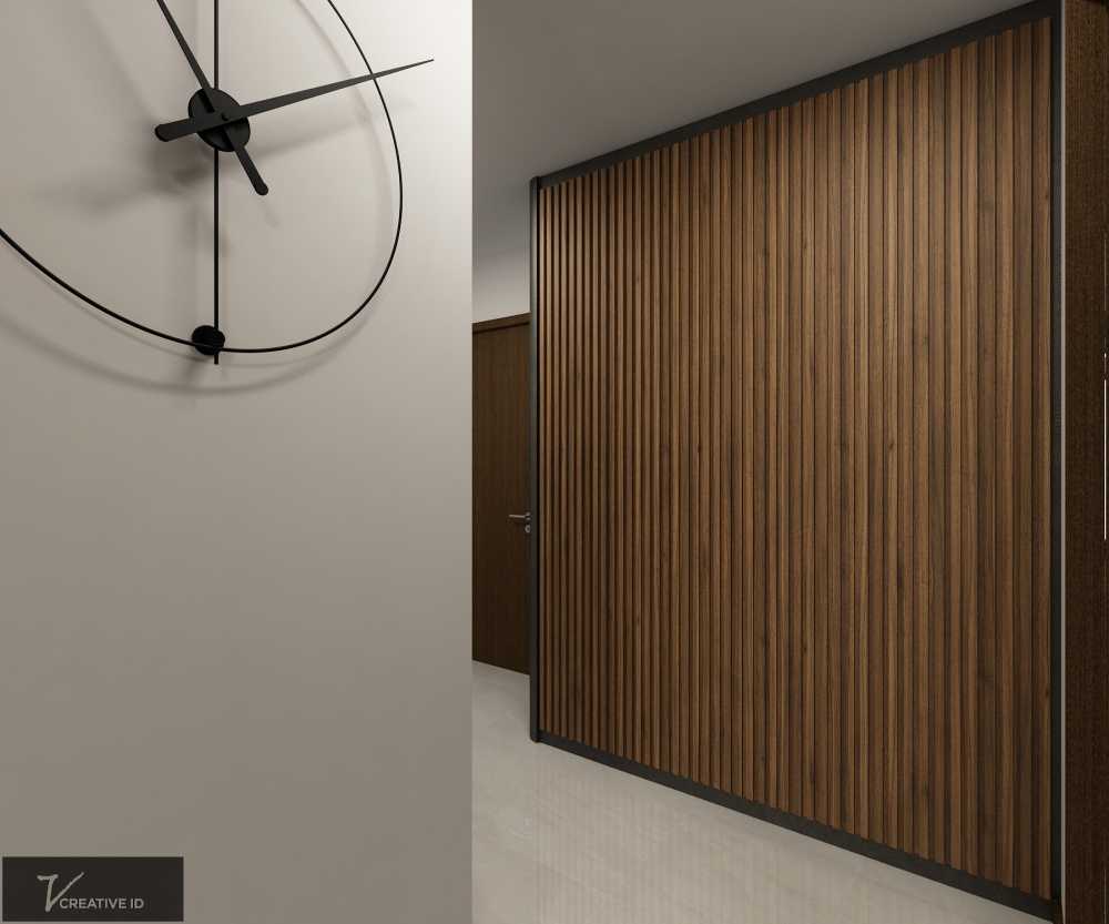 Modern Foyer with Artwork and Console Table