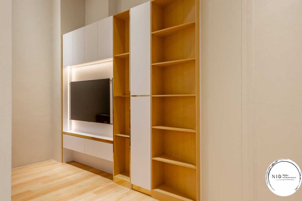 Minimalist Home Theatre with Settee and TV Console
