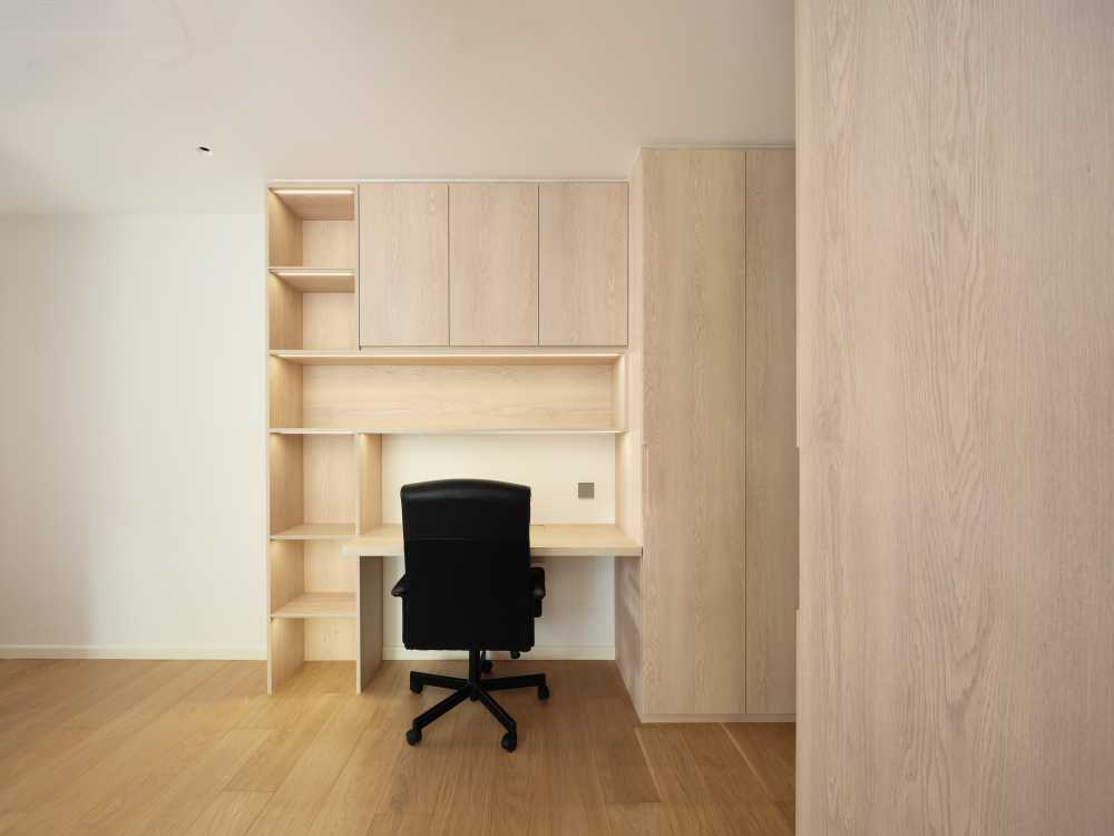Minimalist Bedroom with Cove Lighting and Wardrobe
