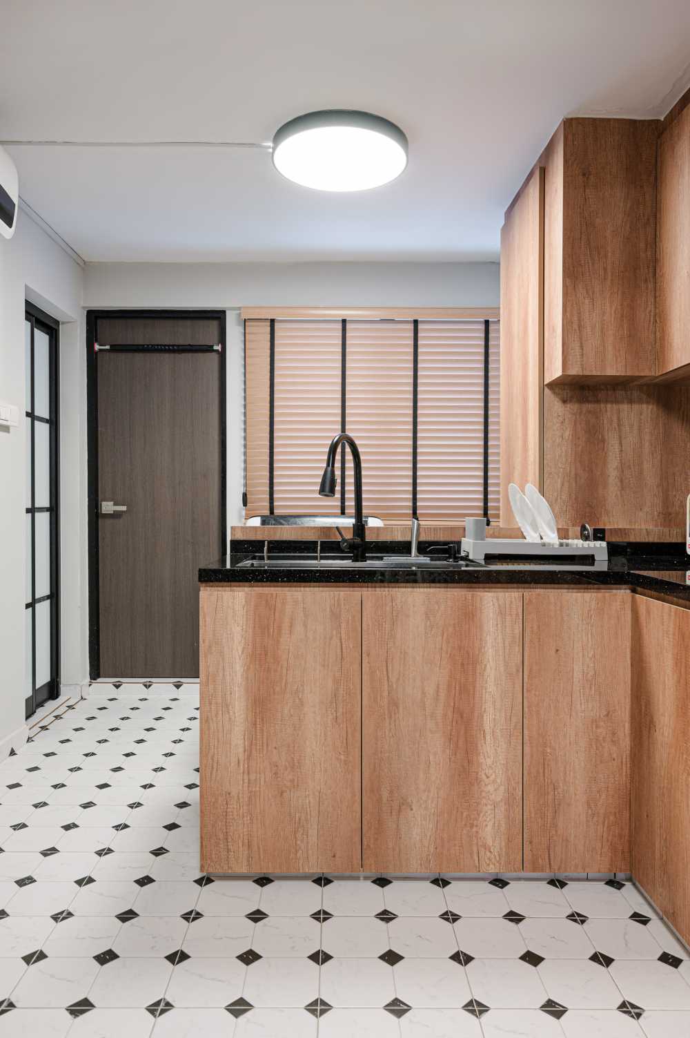 Asian Kitchen with Open Kitchen and Kitchen Tap