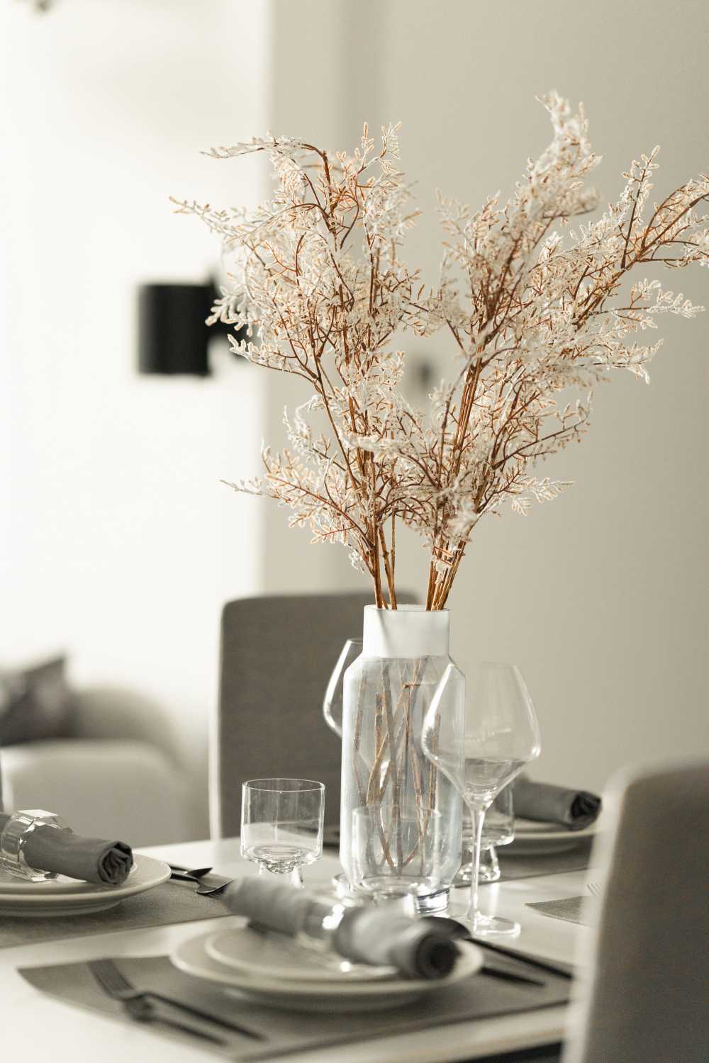 Contemporary Dining Room with Cove Lighting and Drop Ceiling