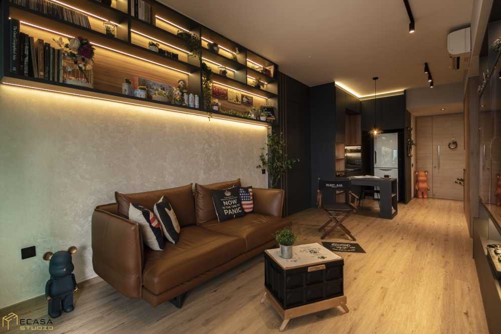 Contemporary Living Room with Sofa and Coffee Table