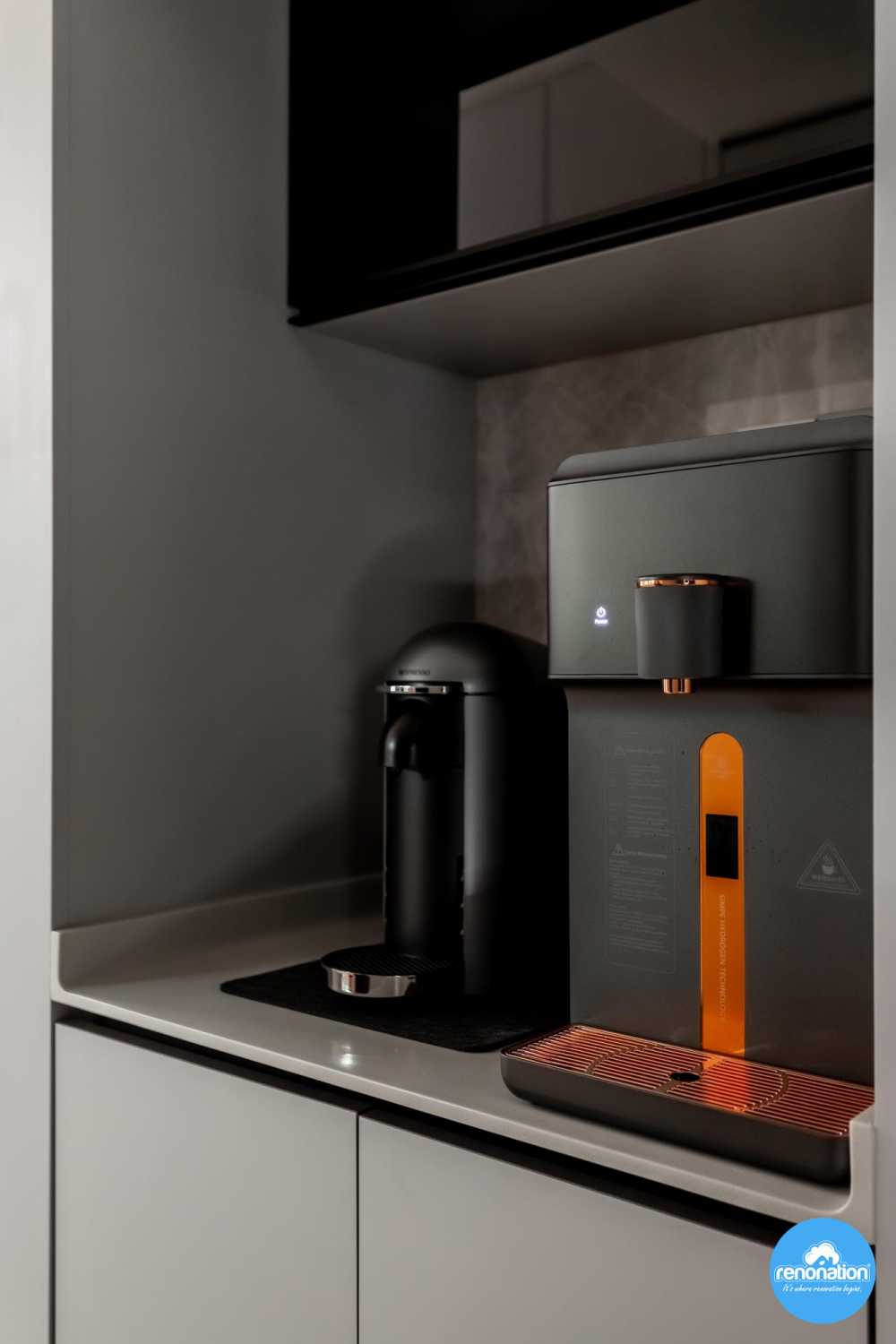 Modern Kitchen with Countertop and Cupboard