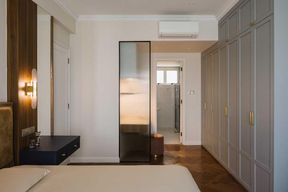 Contemporary Bedroom with Wardrobe and Bedroom Dresser