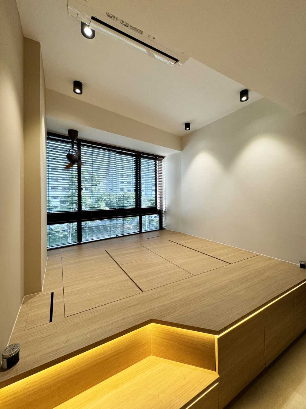 Scandinavian Bedroom with Wardrobe and Sliding Wardrobe