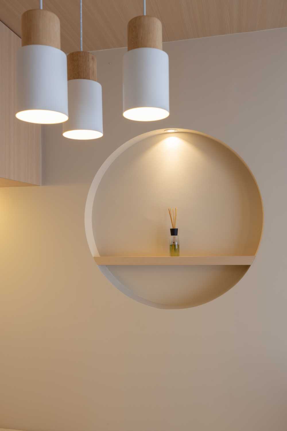 Scandinavian Living Room with Lighting and Decorative Lighting
