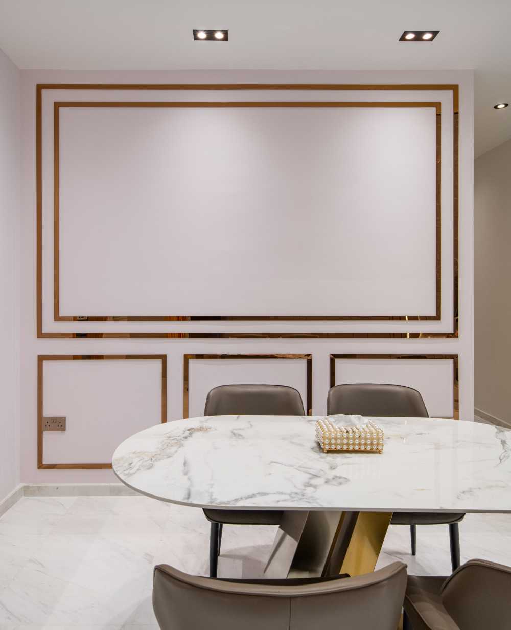 Modern Dining Room with Dining Table and Dining Chairs