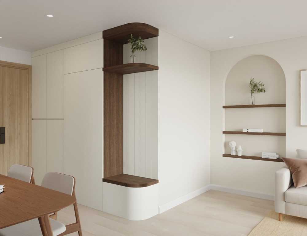 Contemporary Foyer with Settee and Sofa