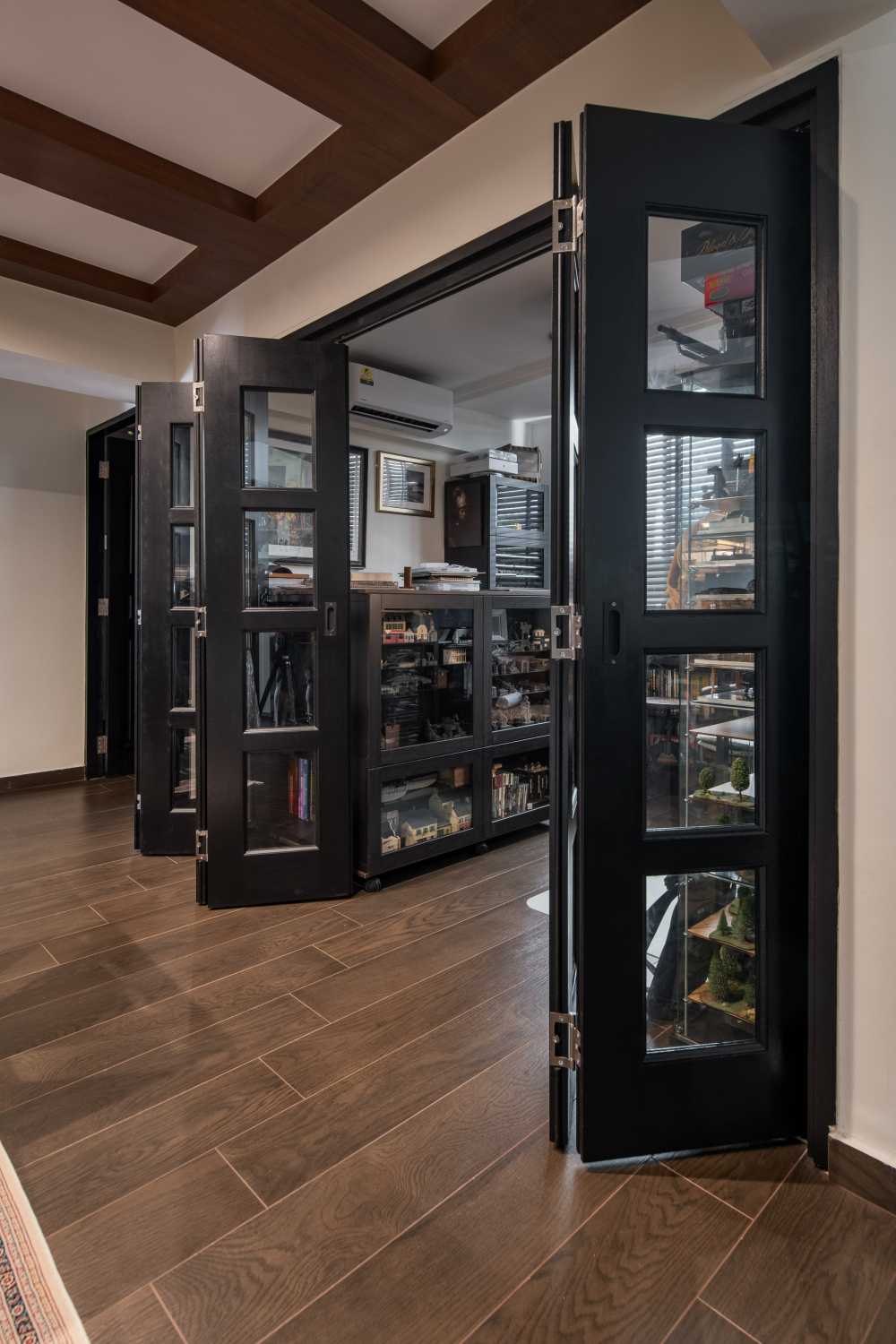 Country Storeroom with Glass Door and Cupboard