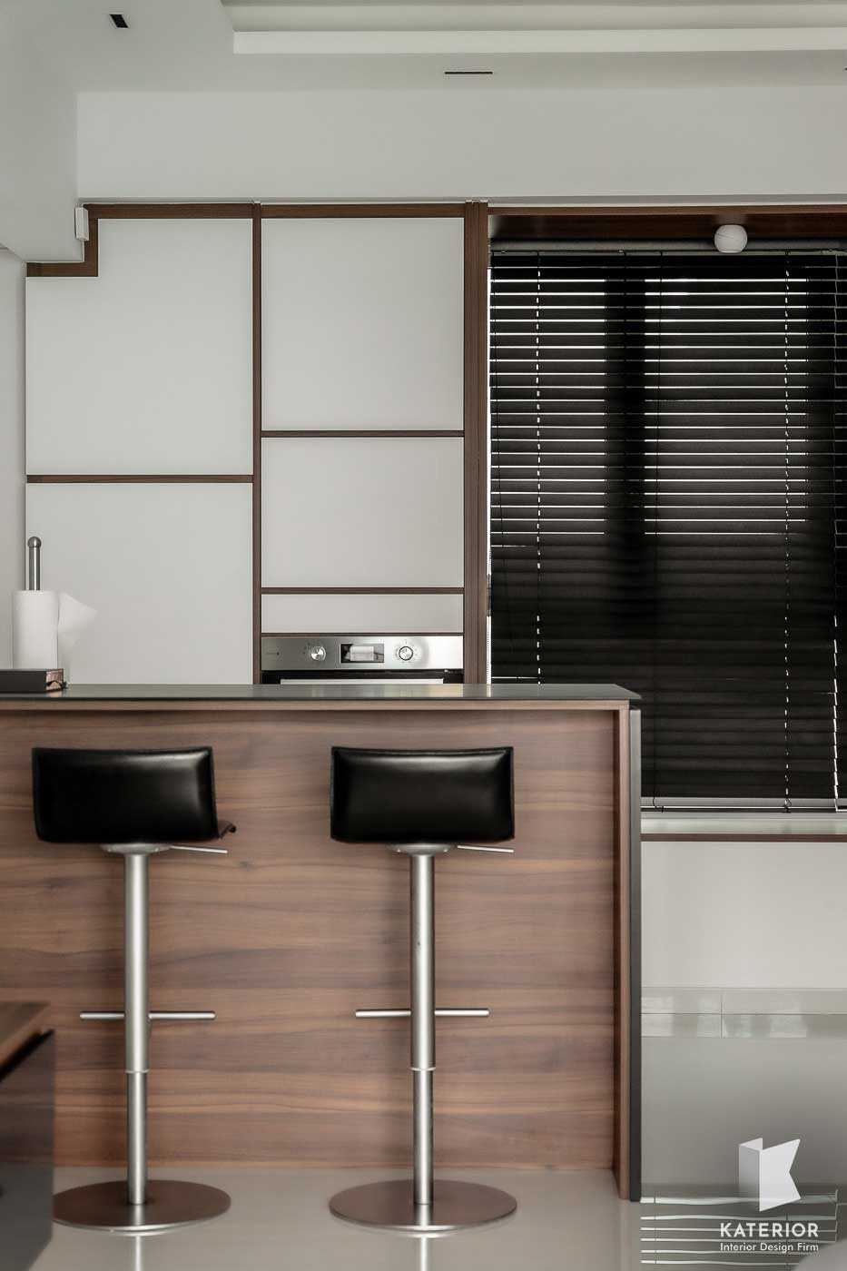 Contemporary Dining Room with Drop Light and Cove Lighting