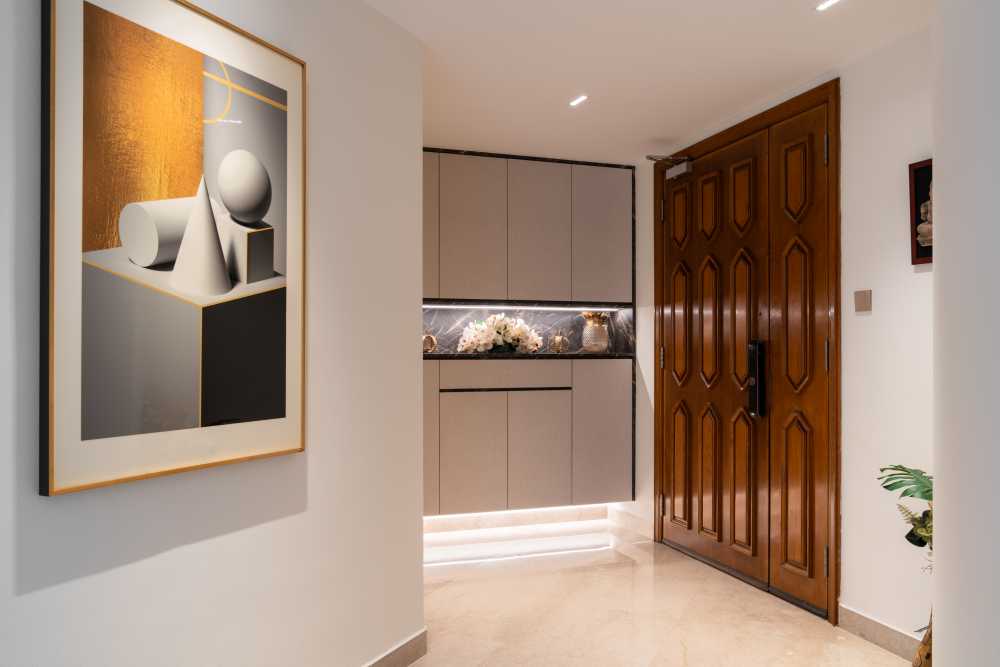 Contemporary Entryway with Mirror and Bathroom Mirrors