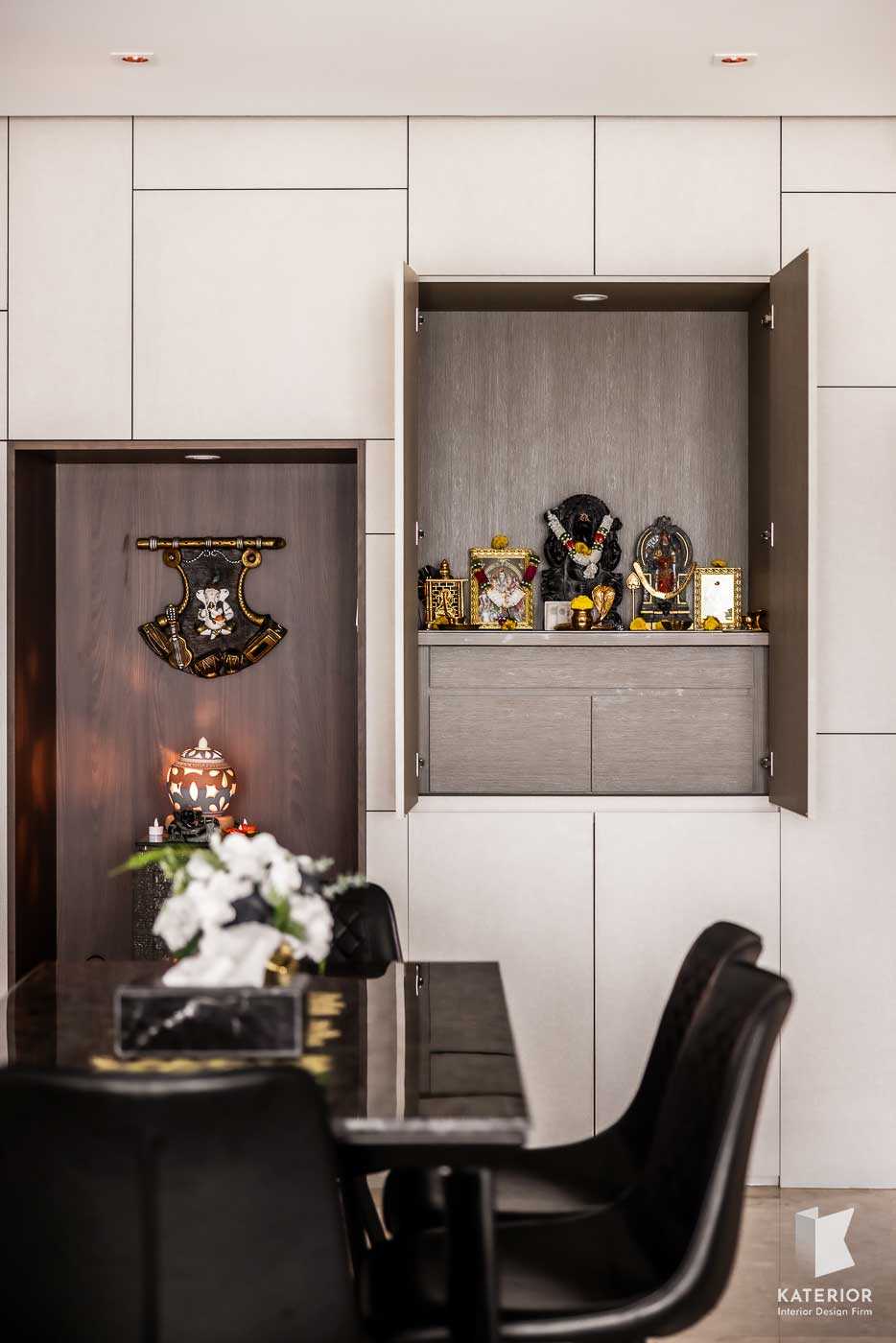 Modern Dining Room with Altar and Dining Table