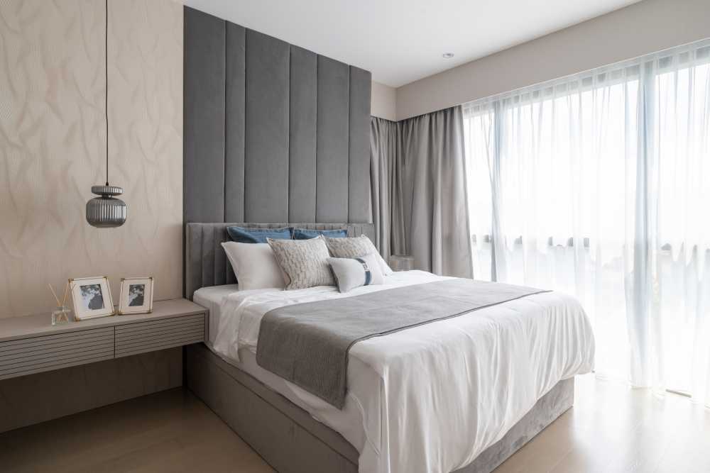 Contemporary Bedroom with Ceiling Light and Wardrobe