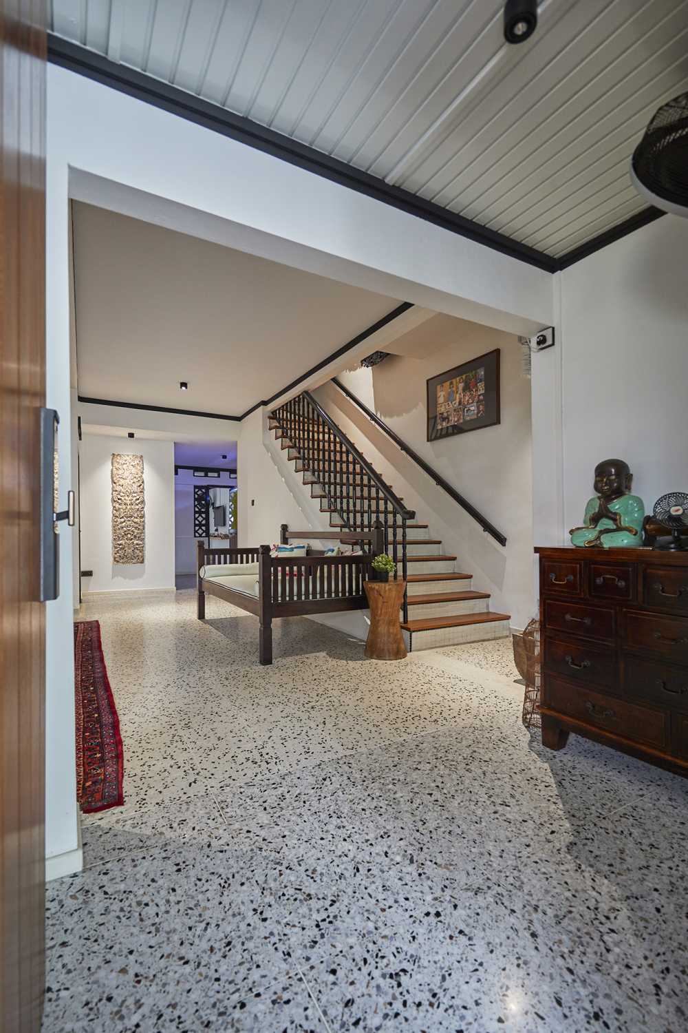 Asian Entryway with Mirror and Bathroom Mirrors