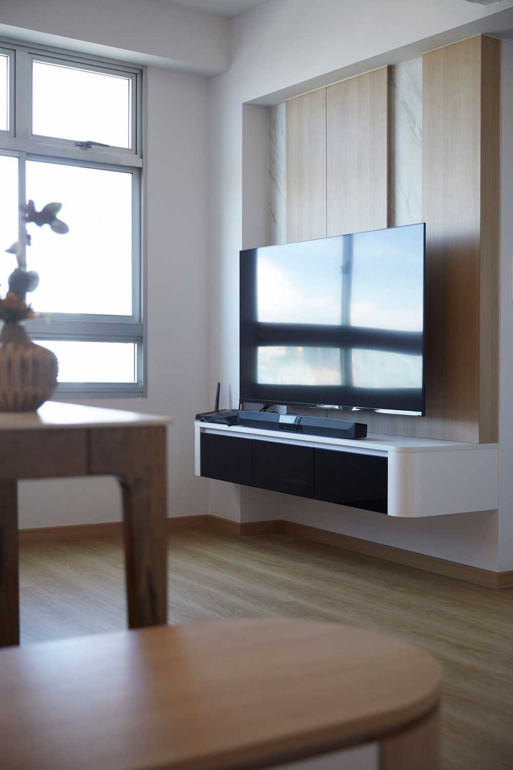 Scandinavian Living Room with Sofa and Armchairs