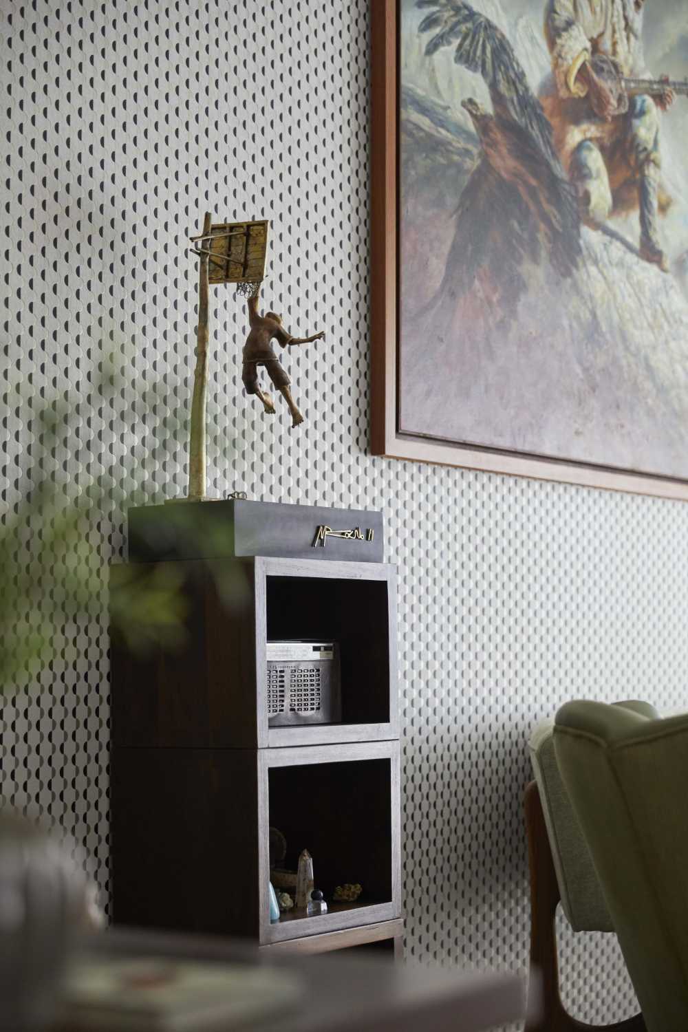 Scandinavian Living Room with Armchairs and Coffee Table