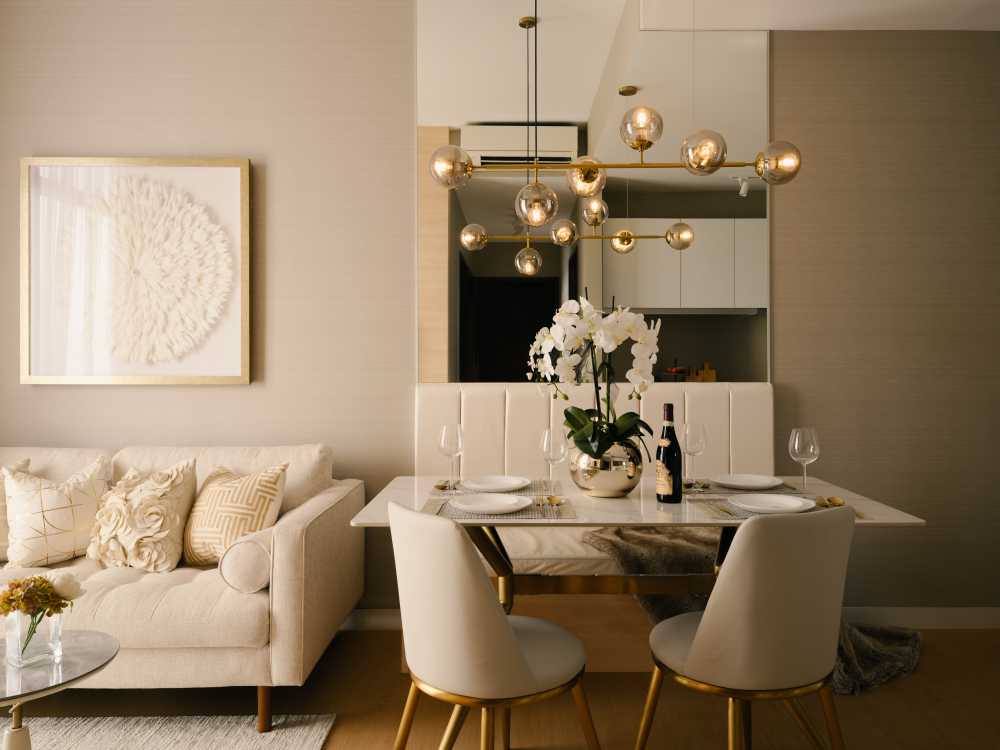 Modern Living Room with Artwork and Sofa