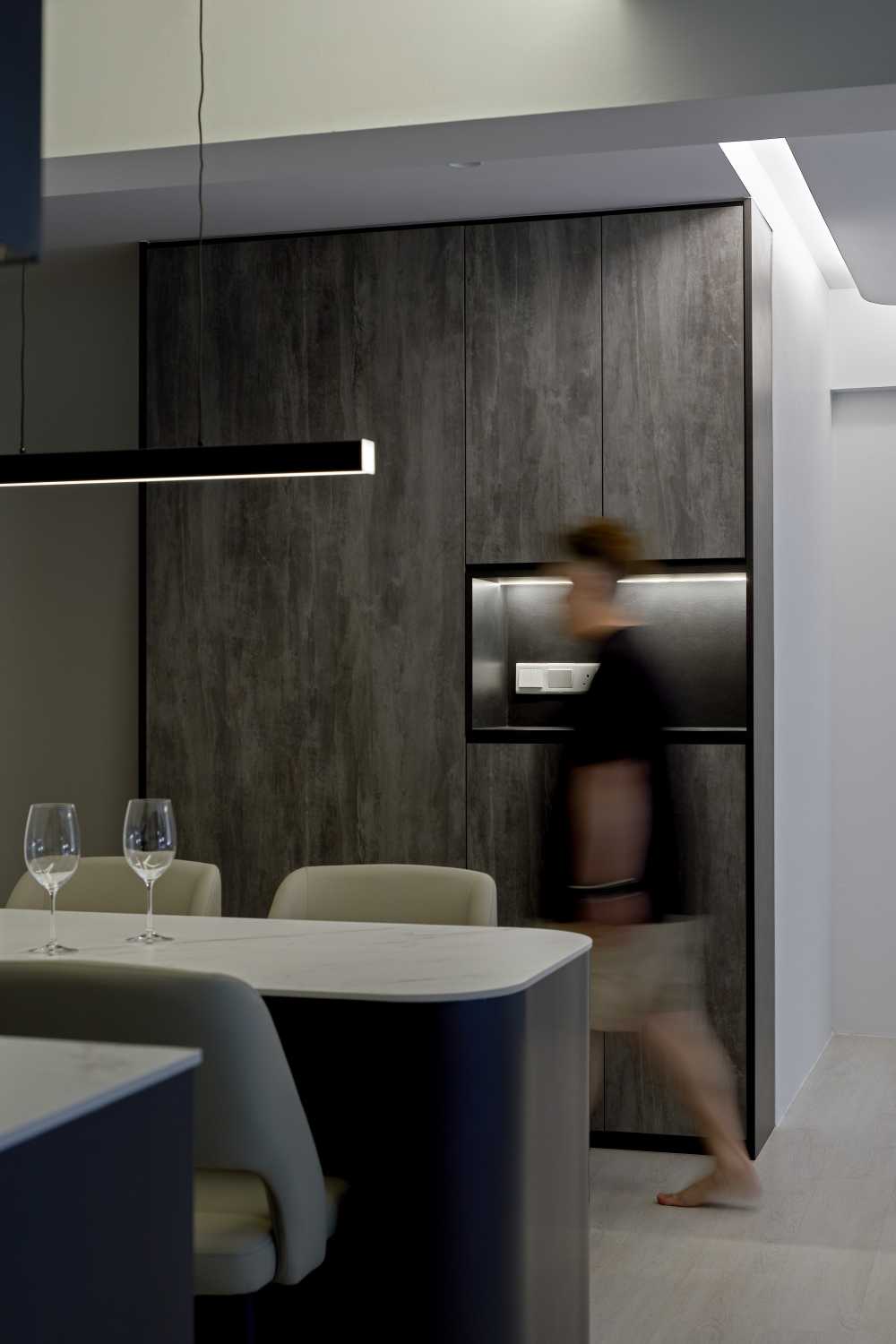 Contemporary Mezzanine with Side Table and Drawer Units
