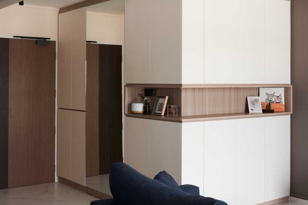Modern Living Room with Feature Wall and Flooring