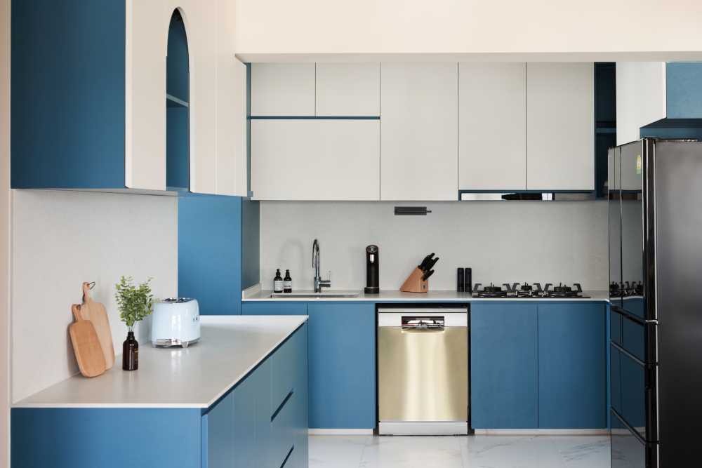 Modern Kitchen with Kitchen Accessories and Kitchen Tap
