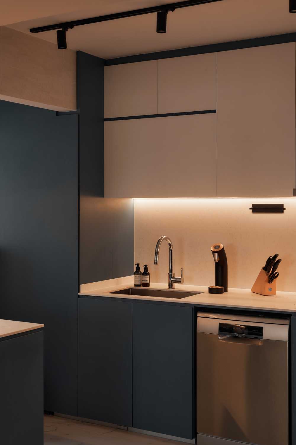 Modern Kitchen with Kitchen Accessories and Kitchen Cabinets