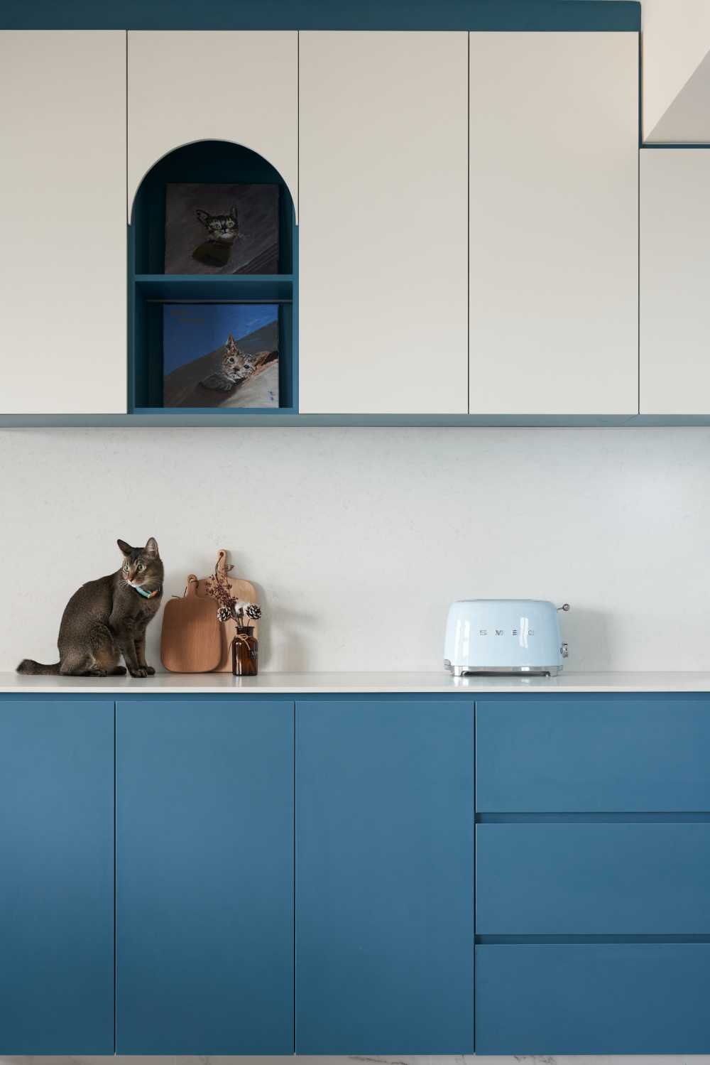 Modern Kitchen with Kitchen Accessories and Kitchen Cabinets