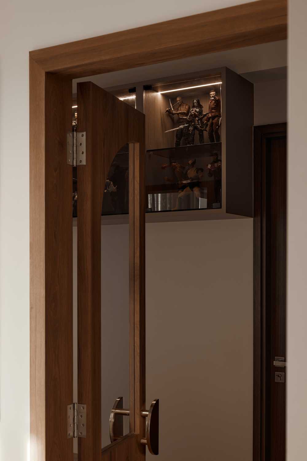 Modern Study with Bookshelf and Storage Cabinets