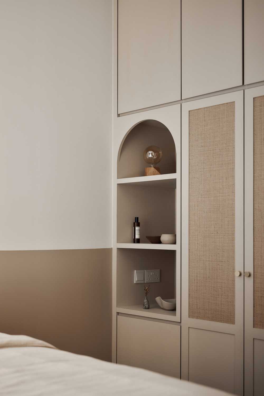 Modern Bedroom with Wardrobe and Sliding Wardrobe