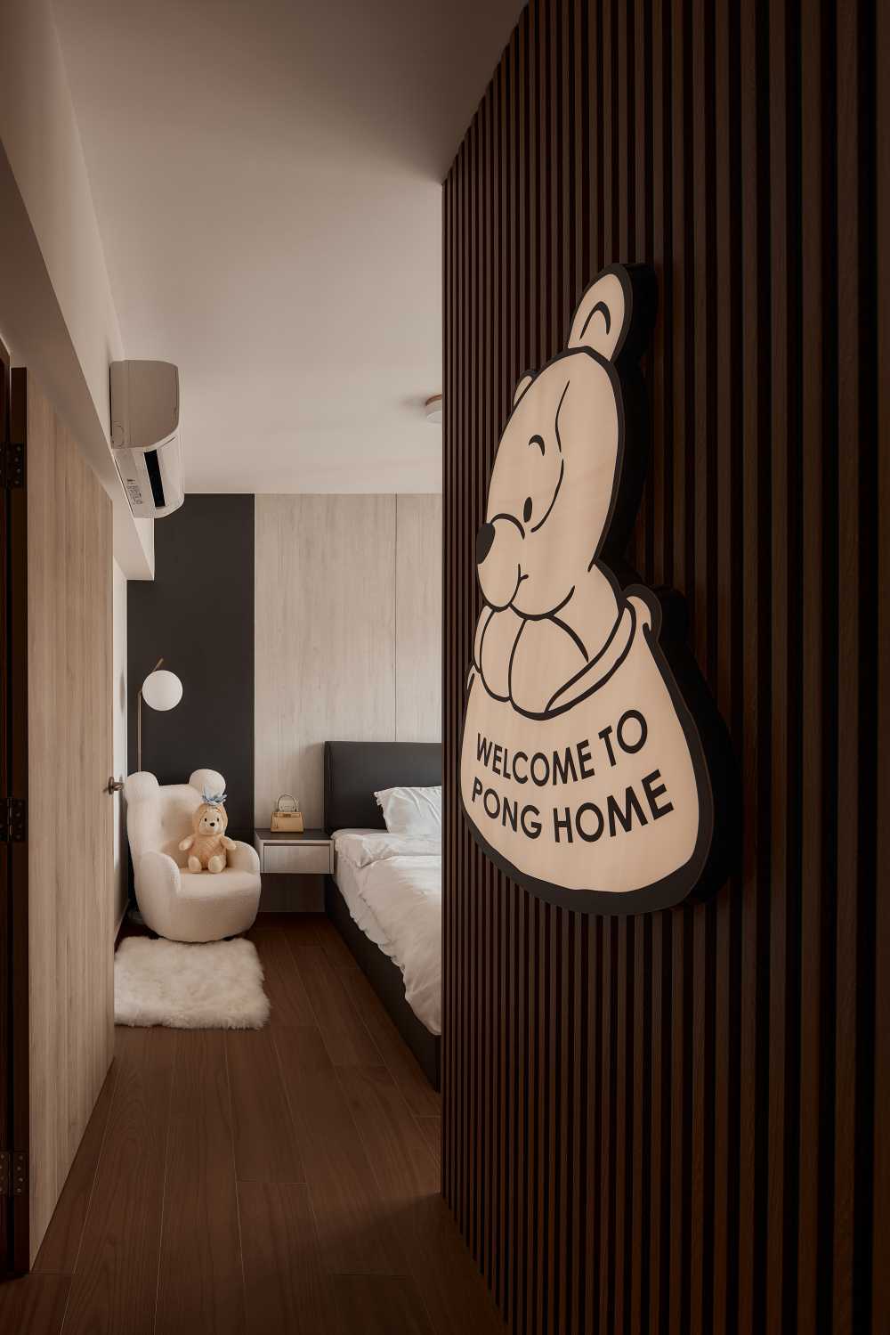 Minimalist Bedroom with Wardrobe and Sliding Wardrobe