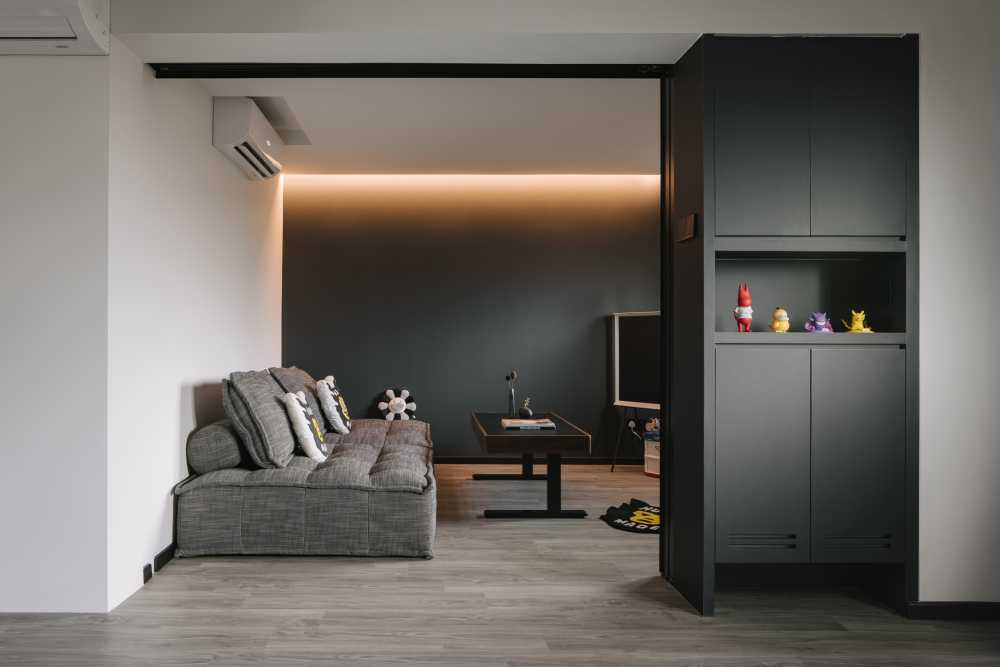 Modern Living Room with Sofa and Coffee Table