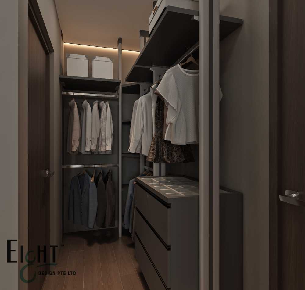 Modern Walk-in Wardrobe with Wardrobe and Clothes Storage