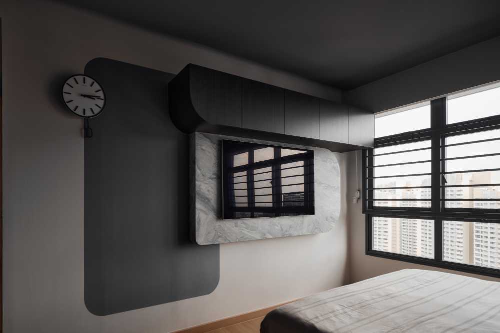 Modern Bedroom with Wardrobe and Sliding Wardrobe