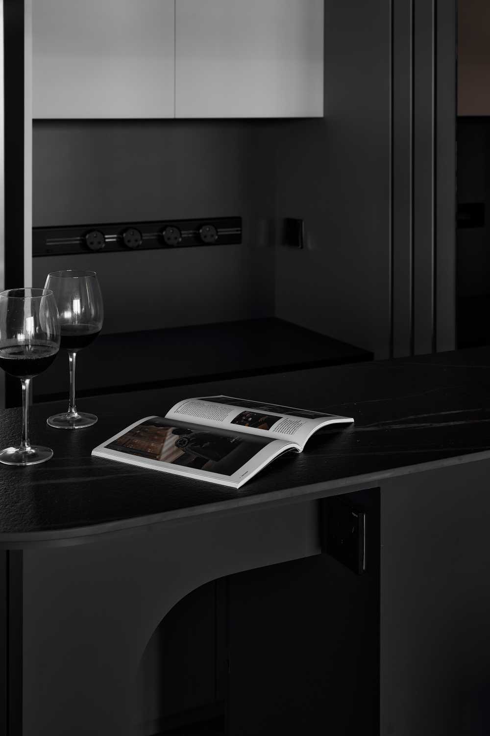 Modern Kitchen with Kitchen Accessories and Kitchen Cabinets