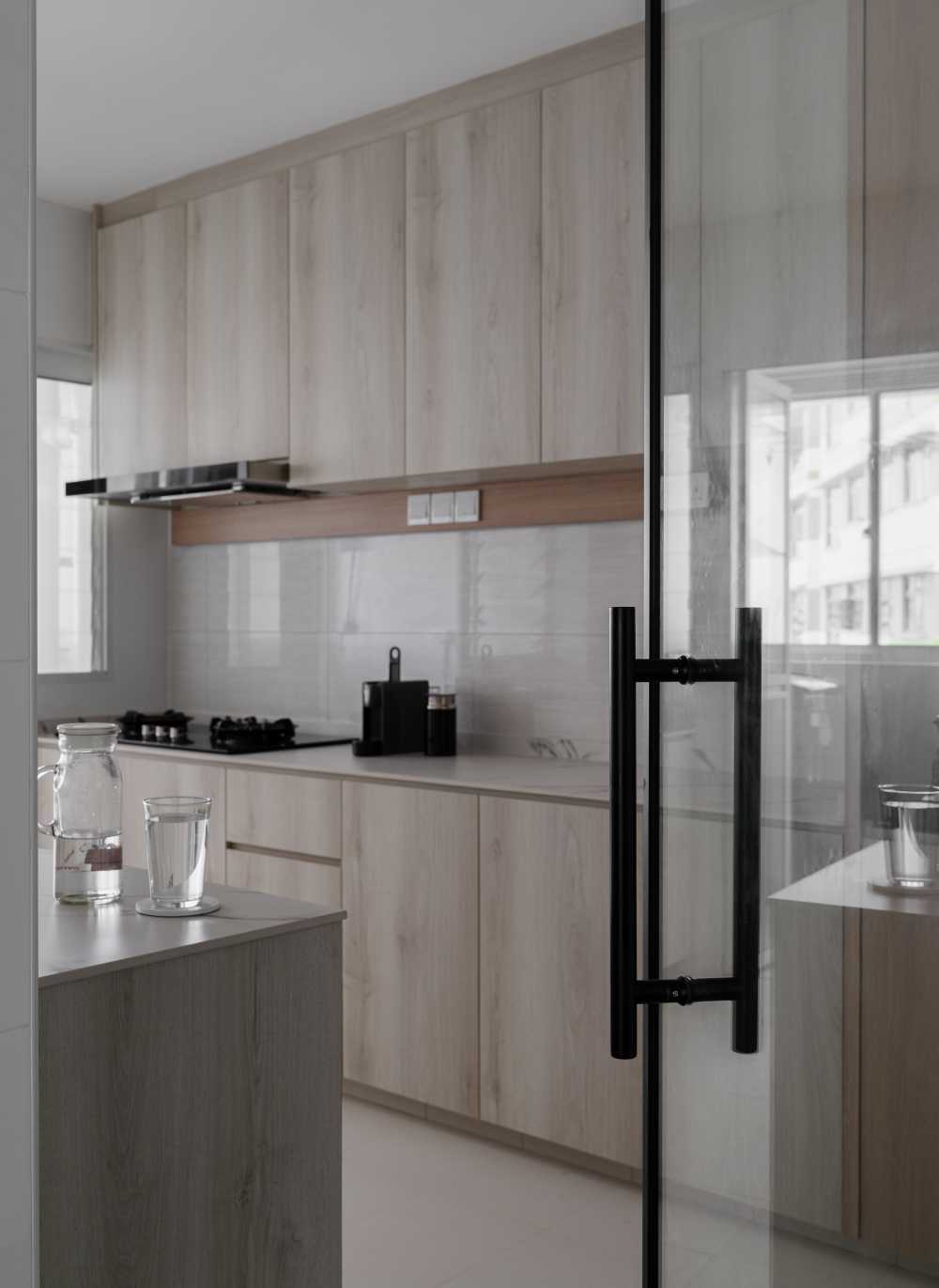 Scandinavian Kitchen with Kitchen Accessories and Kitchen Cabinets