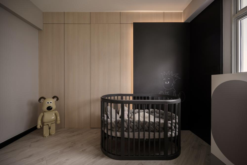 Contemporary Kids Room with Wardrobe and Toys