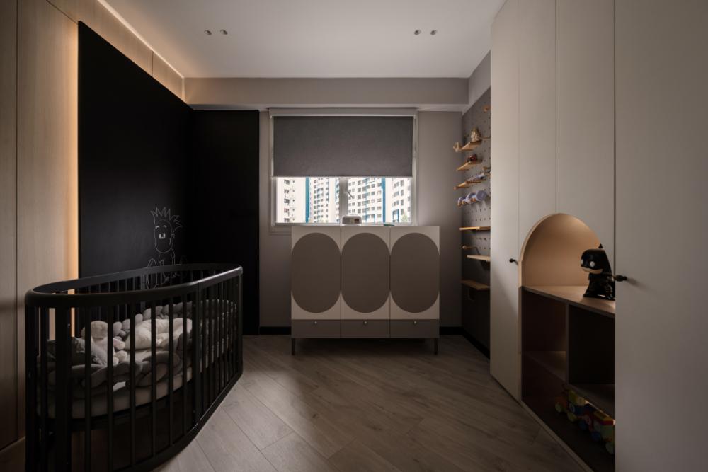 Contemporary Kids Room with Toys and Children's Storage