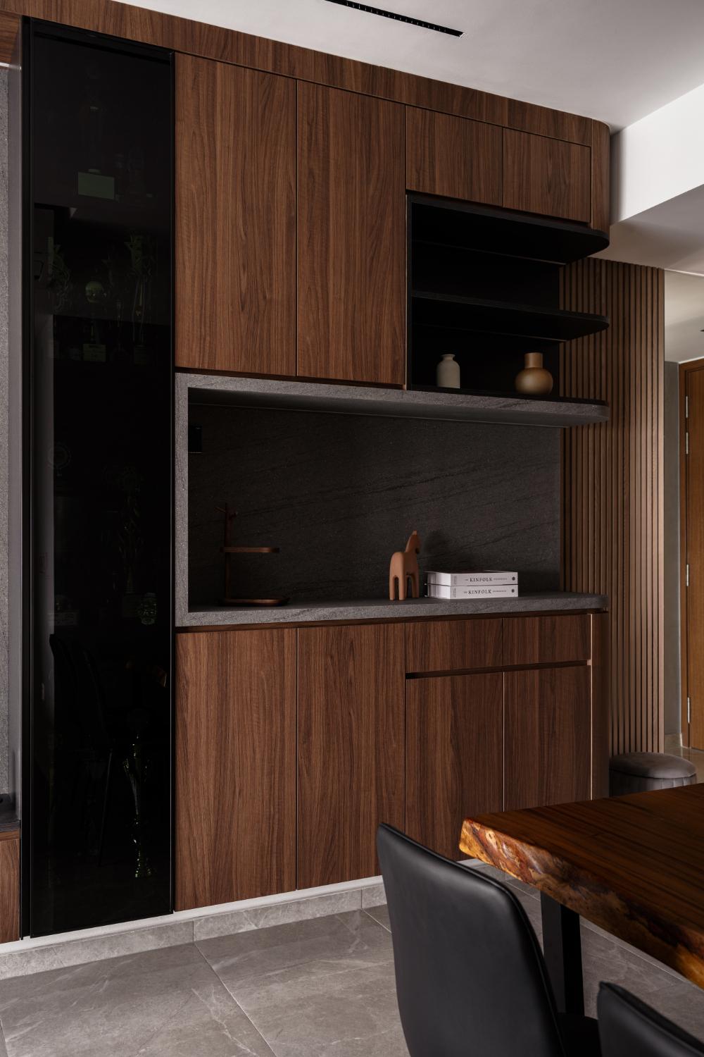 Industrial Entryway with Storage Cabinets and Doors