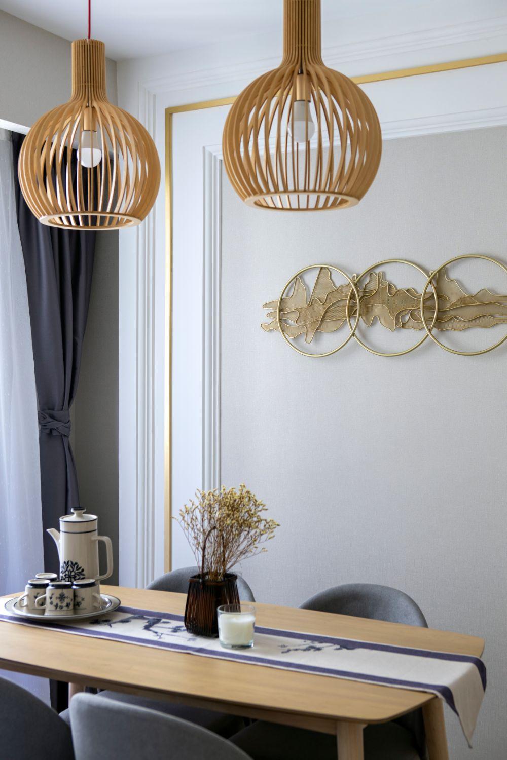 Asian Dining Room with Dining Table and Dining Chairs