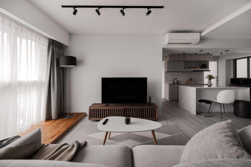 Modern Living Room with Sofa and Coffee Table