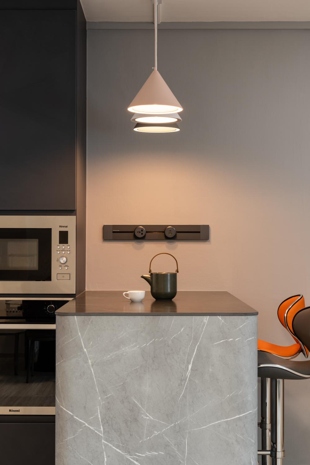 Contemporary Kitchen with Kitchen Window and Kitchen Island