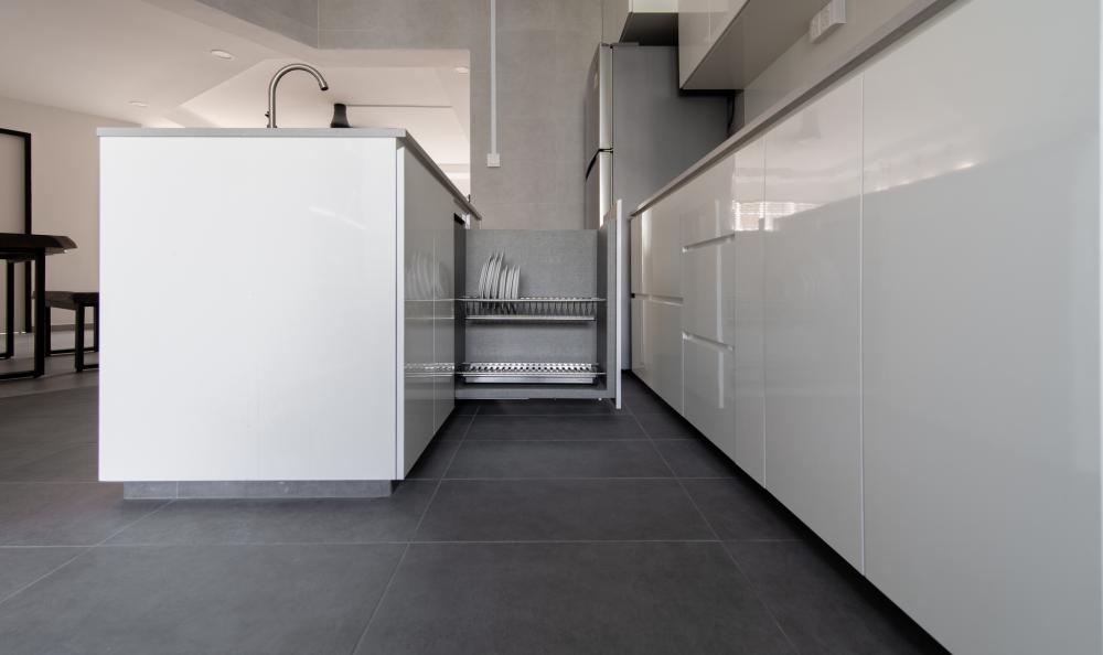 Scandinavian Kitchen with Kitchen Island and Kitchen Accessories