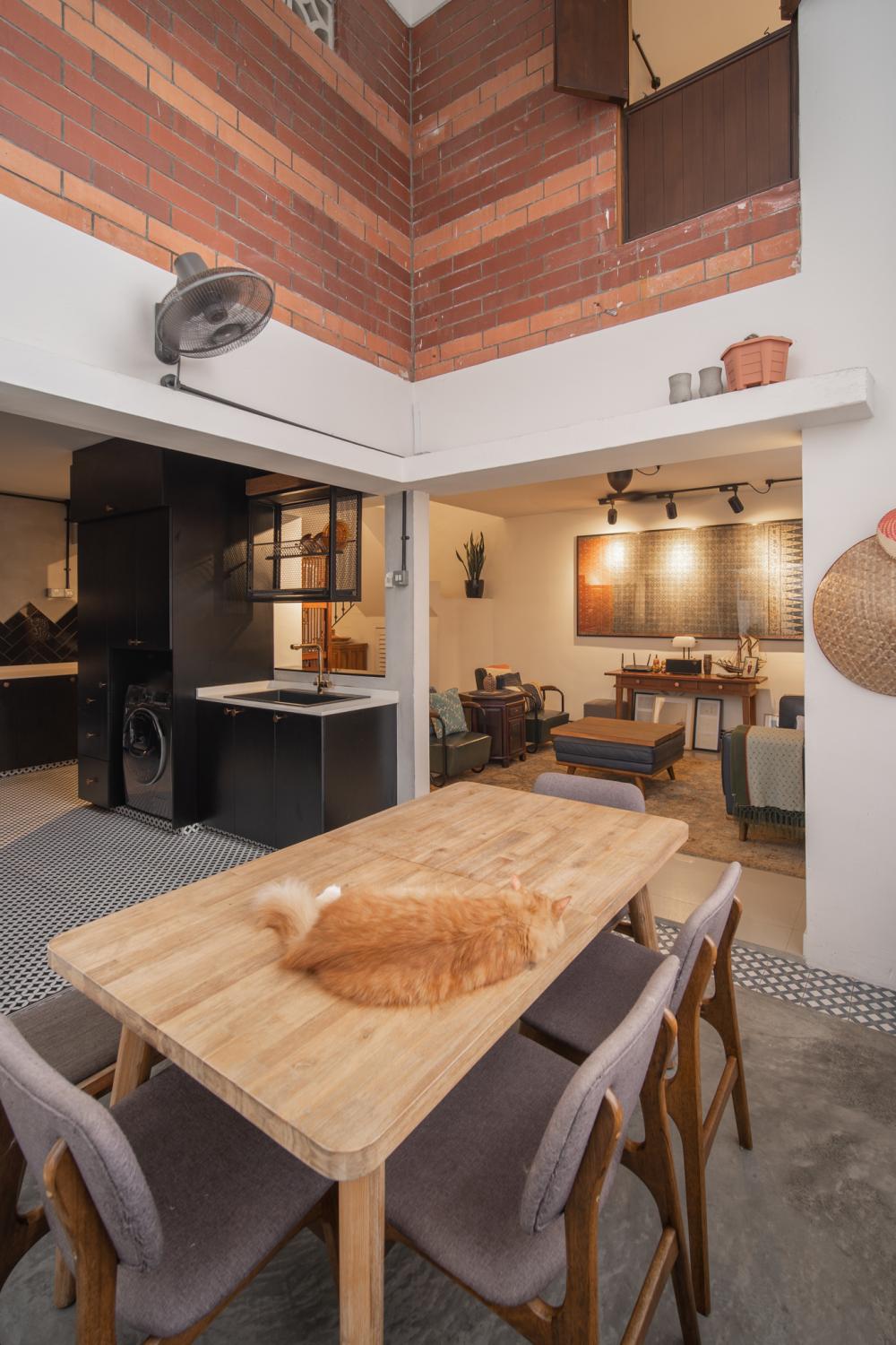 Industrial Dining Room with Dining Table and Rectangular Dining Table