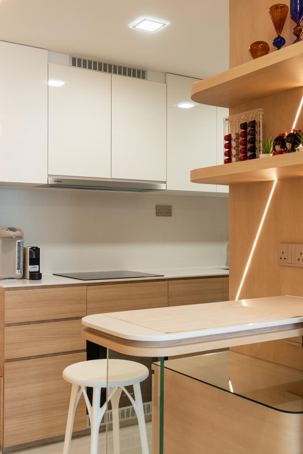 Scandinavian Kitchen with Open Kitchen and Kitchen Accessories