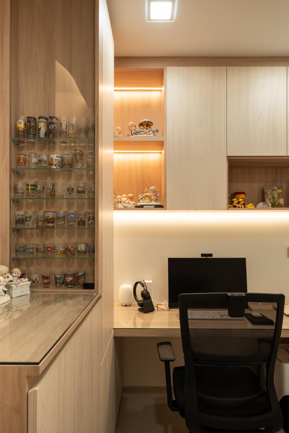 Scandinavian Home Office with Desk and Desk Chairs
