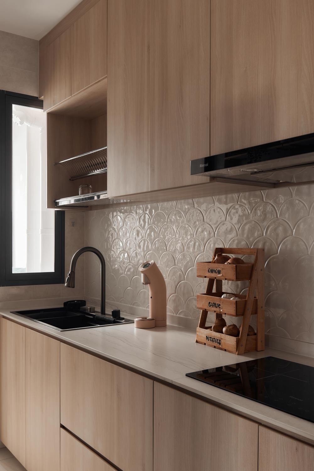 Scandinavian Kitchen with Kitchen Accessories and Kitchen Cabinets