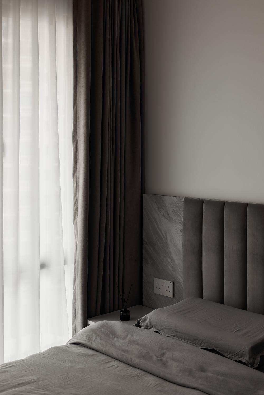 Contemporary Bedroom with Queen Bed and Bed
