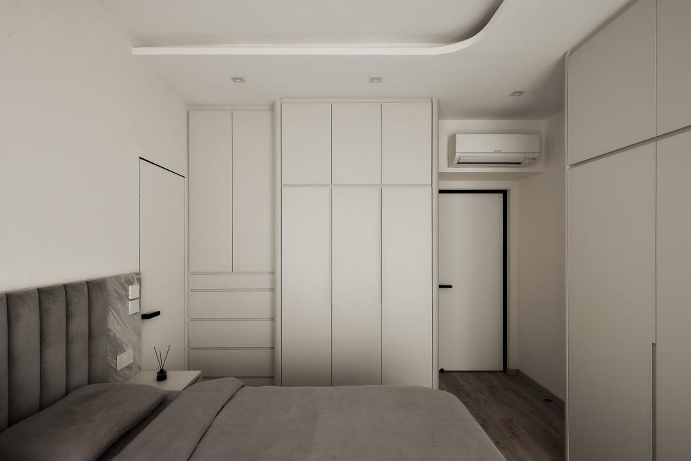 Contemporary Bedroom with Wardrobe and Closet