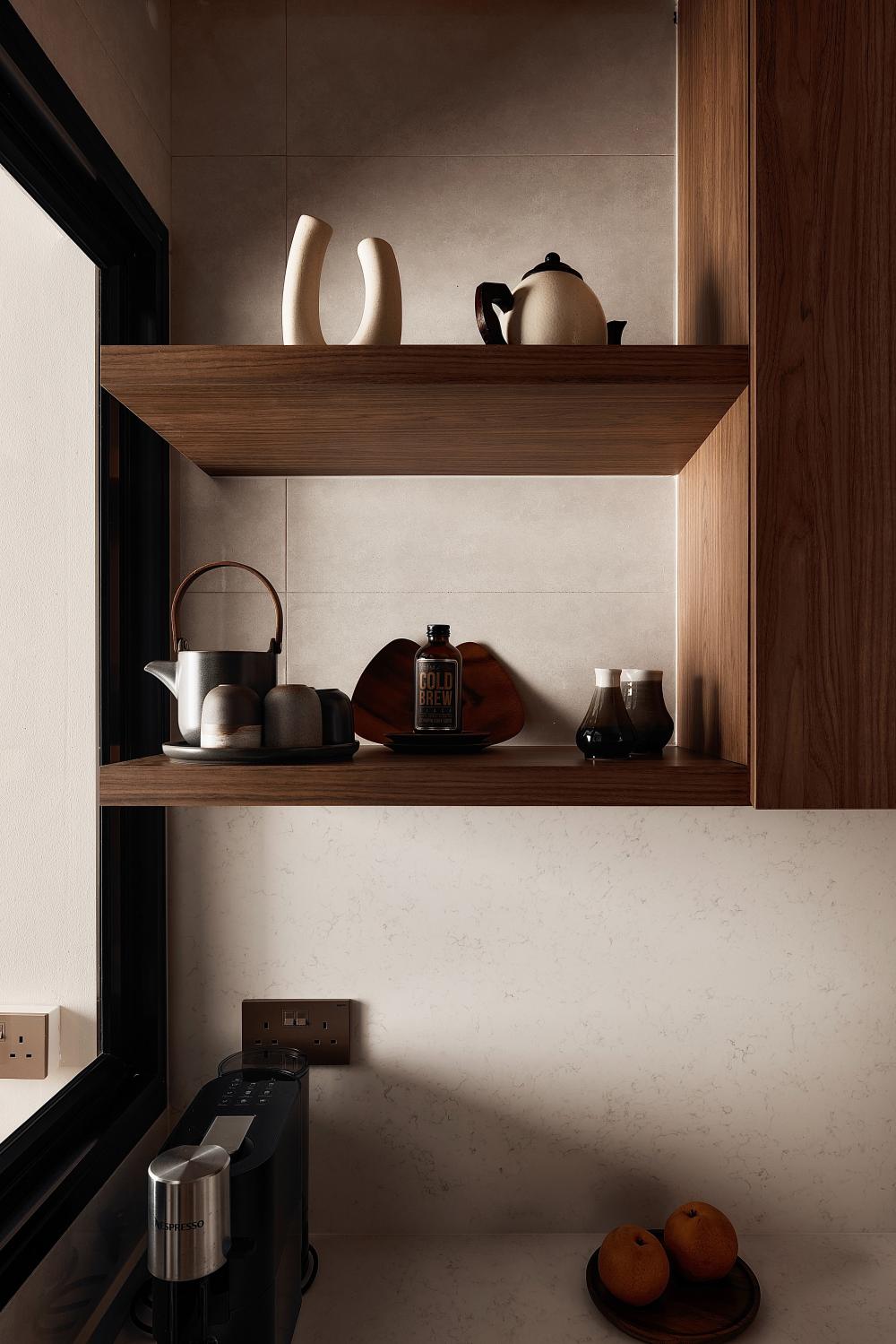 Modern Kitchen with Countertop and Kitchen Window