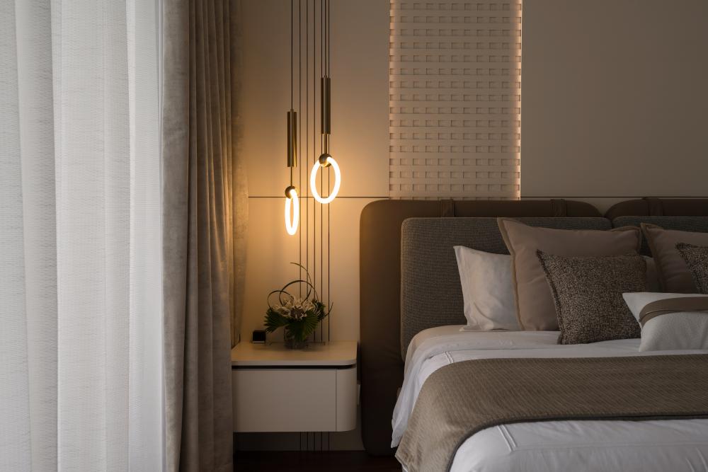 Contemporary Bedroom with Wardrobe and Sliding Wardrobe